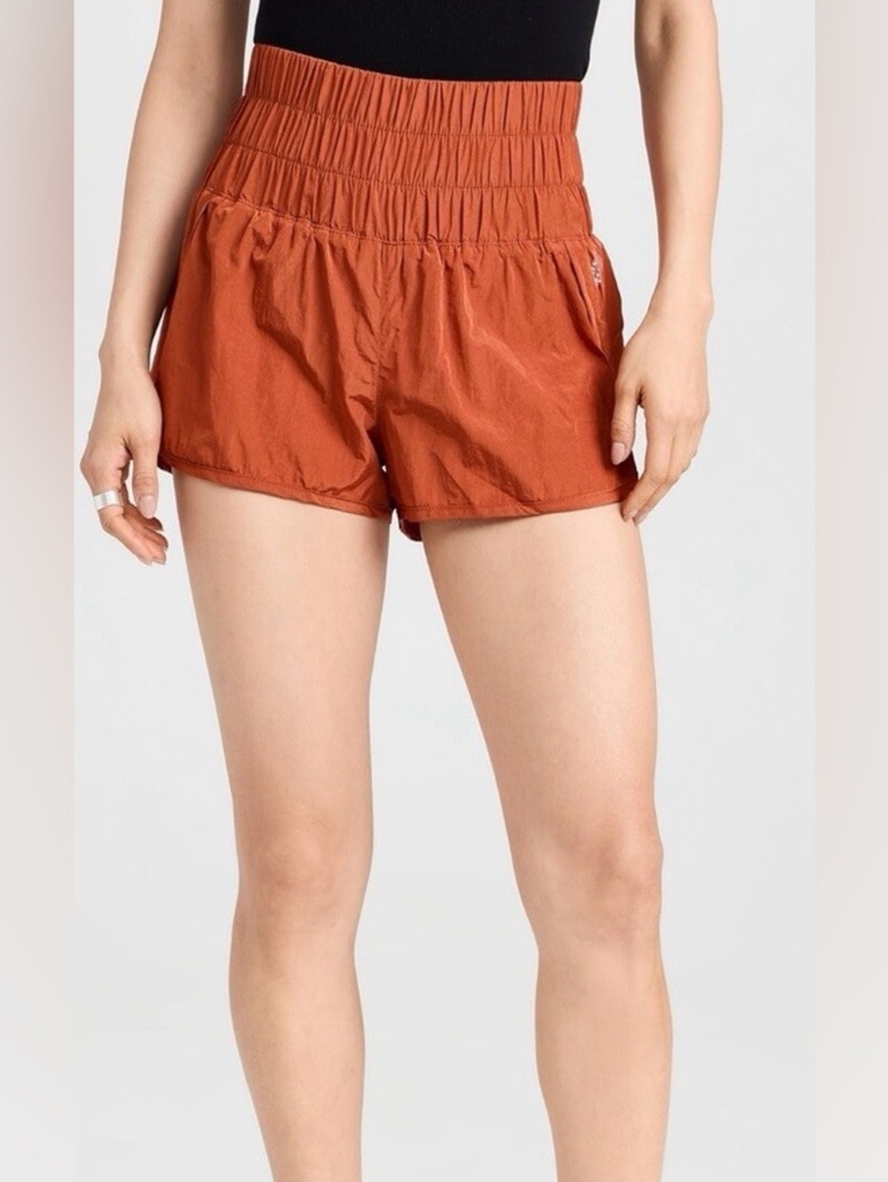 FP Movement The Way Home Shorts Red Earth Size L | Free People Lounge Shorts